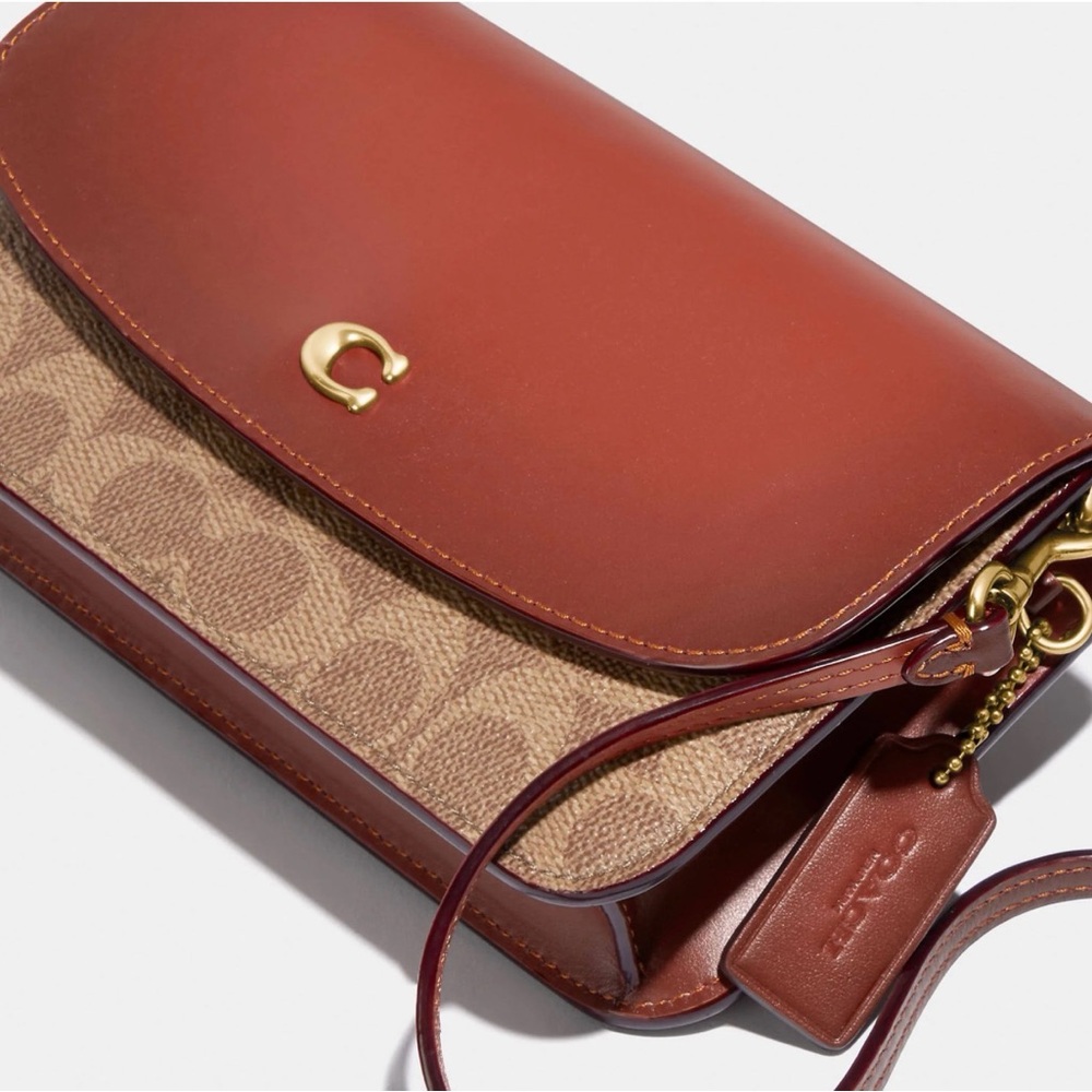 Coach Women's Hayden Crossbody in Signature Canvas Tan NWOT - Picture 3 of 14